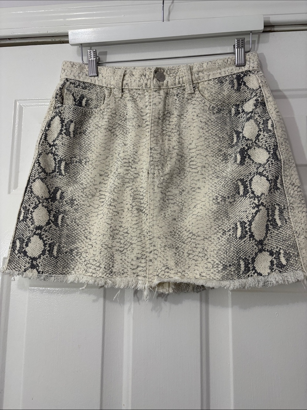 Momokrom brand denim miniskirt Size 10